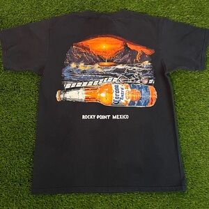 VTG Y2K Yazbek Harley Davidson Rocky Point Mexico Corona Beer T-Shirt Men’s M